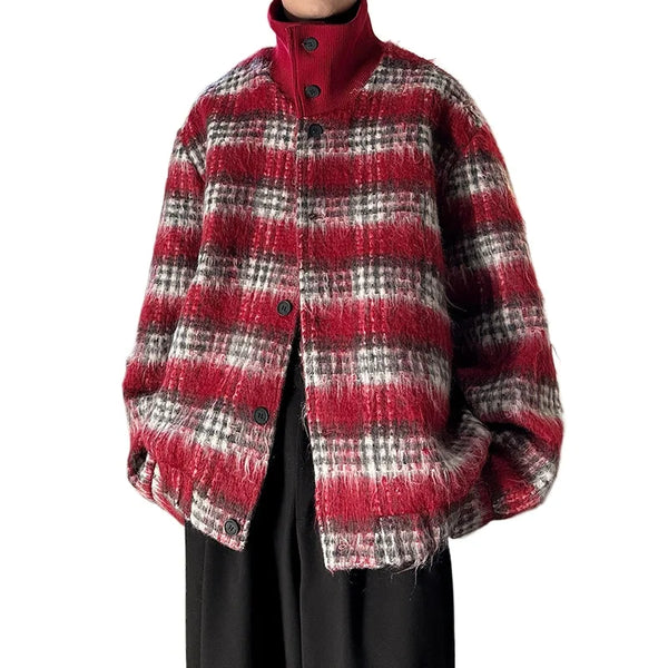 checkered varsity bomber, modern streetwear - trendy urban streetwear fashion for men and women