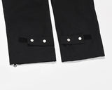 high street zipper pockets quick dry vibe style mens track pants elastic waist straight retro black casual trousers unique default style 458