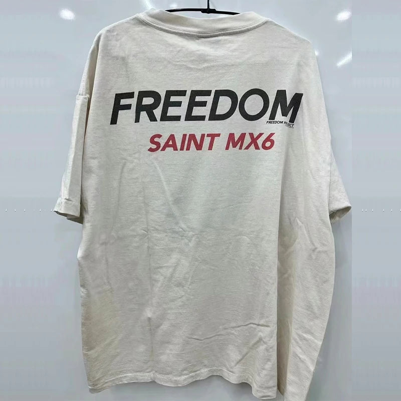 Vaporwave Streetwear – New Saint T Shirts Men Woman High Quality Casual Loose Angel – Urban Streetwear for Men & Women