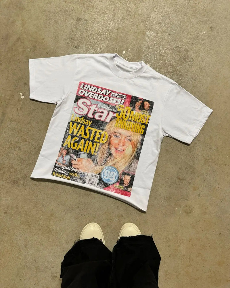 Trapwear T-Shirt – Retro Print Graphic T Shirts Harajuku Oversized 2024 Pro Cho – Edgy Streetwear for All Genders