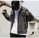 back wing embroidery denim jacket coat mens fashion hip hop harajuku jean coats outerwear casual streetwear jeans baggy jacke - variant style 2b72e0 for streetwear fashion