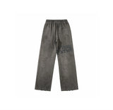 new arrival ssaint louis dirty old graffiti printed drawstring sanitary pants casual sport pants unique default style 6159