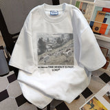 Anime Vintage print – American Hip Hop Men And Women Trendy And Personalized Graph