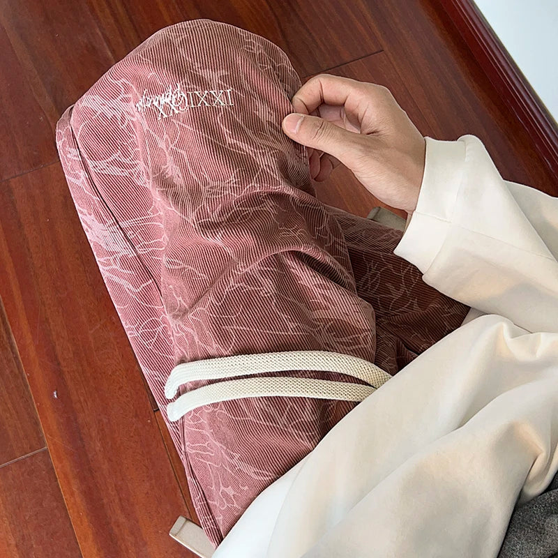 autumn corduroy pants men fashion retro casual pants men streetwear hip hop loose wide leg pants mens trousers large size 5xl urban fashion pants