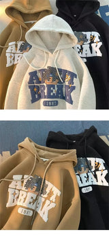 Vintage Cartoon Printing Graphic Hoodie Sweatshirts Men's Oversized Y2K Hoodies American Hip Hop Fashion Hoody Streetwear