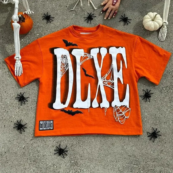 Sadcore Graphic tee – Y2K American Street Summer Fashion Short Sleeved Shirt Men Y
