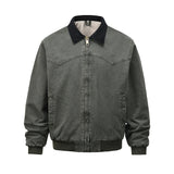 Baggy minimalist streetwear lapel bomber high