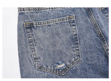 destroyed ripped jeans straight jean pants men biker jeans fashion zipper streetwear trousers hip hop pants joggers baggy jeans unique joggers style 3185
