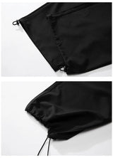hip hop mens loose fit paratrooper pants drawstring elasticated work pants lightweight quick drying sport climbing trousers unique default style 3308