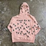 Y2k Long Sleeved Pullover Hoodie With Gothic Print Punk Style Hoodie Oversized Streetwear Winter Outfit School Ootd Clothes News