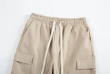 fashion casual hip hop joggers side button trousers elastic waist drawstring track sweatpants new cargo streetwear mens pants unique joggers style 4773