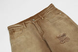 rainbowtouches men washed jeans vintage high street khaki gradient fashion trends jeans loose straight long pant casual pants unique jeans style 4083