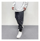hip hop loose fit elastic waist pants fashion paisy ankle pants mens casual letter embroidery drewstring sportwear pants joggers unique joggers style 3525
