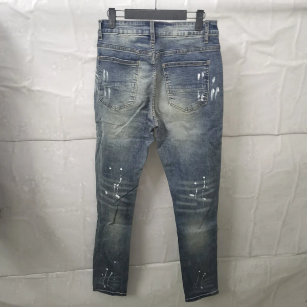 2023 brand new classic old washing rhinestones ripped holes jeans cotton denim pants comfort casual jeans size cargo 28 36 620 utility cargo pants