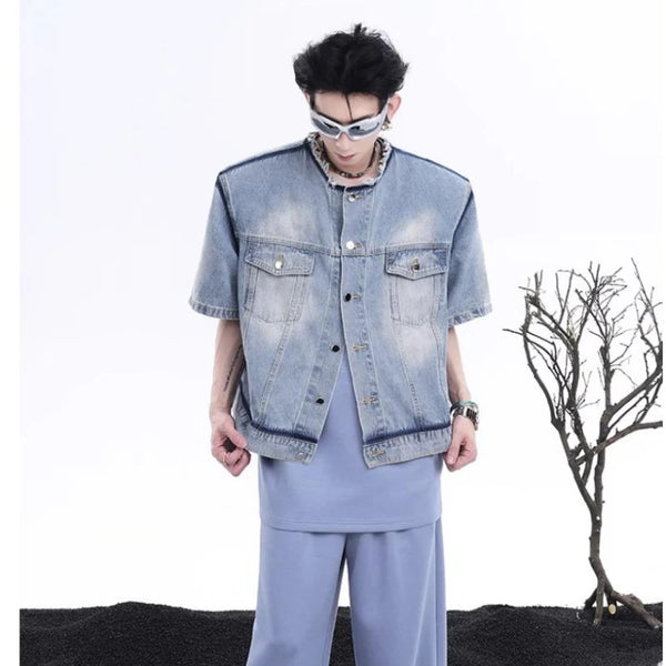 panel varsity outerwear, 2025 trend, for men, fall streetwear outfit, oversized style, layered fashion, modern aesthetic, graphic detail