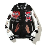 hop oversized graphic hip high quality style ba7ec1 fit solid-color-embroidered-letter-jacket-baseball-uniform-couple-wear-harajuku-style-casual-loose-high-street-y2k-patchwork-jacket urban style essential wear unisex streetwear fashion design everyday material premium image casual - print streetwear design ID bb12e