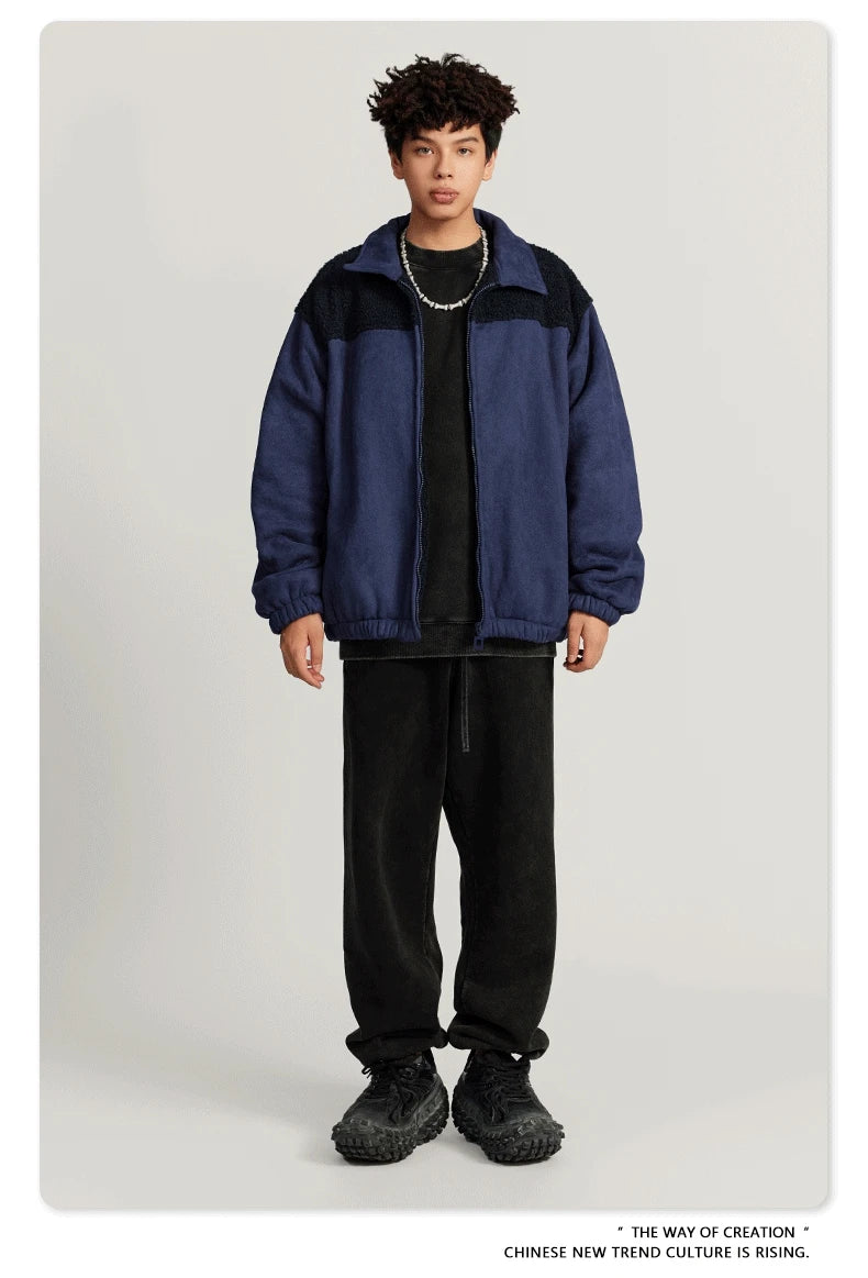 Checkered Varsity Bomber Coat Statement Piece