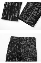 harajuku irregular scratched ripped holes denim jeans men zipper jeans hip hop streetwear new casual slim fit joggers jean pants unique joggers style 979