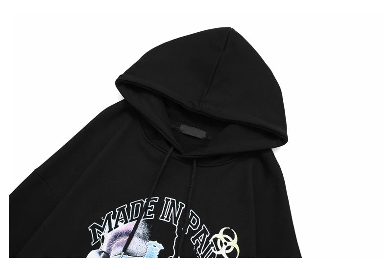 gothic aesthetic drop featuring rainbowtouches hoodies mens streetwear for men pattern printed hip hop high street coat cotton vintage superior quality black