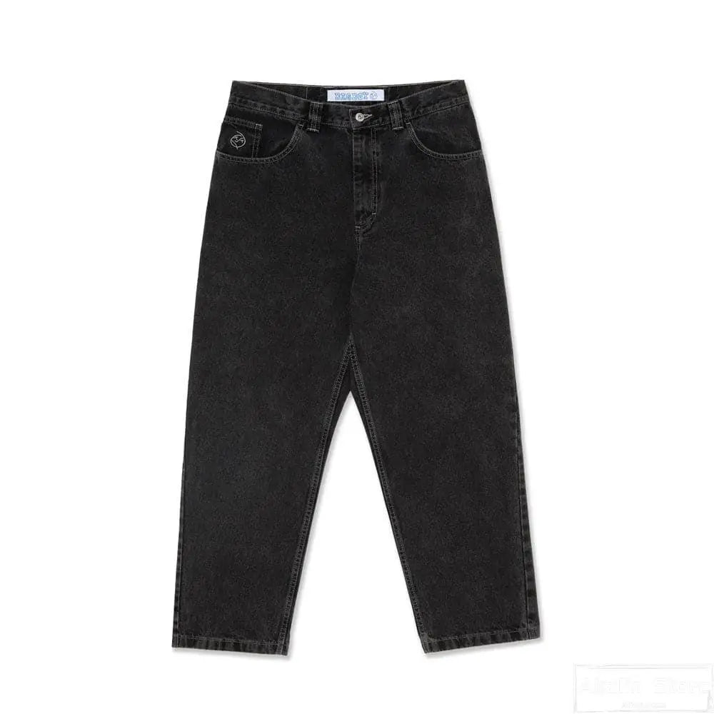 y2k gothic polar big boy baggy jeans cartoon embroidery streetwear mens womens fashion denim pants hot sell wide leg trouser stacked flare jeans