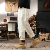 plus size 28 42 men streetwear fashion loose casual straight ankle length white denim jeans pant cityboy harem jeans trouser urban skinny jeans