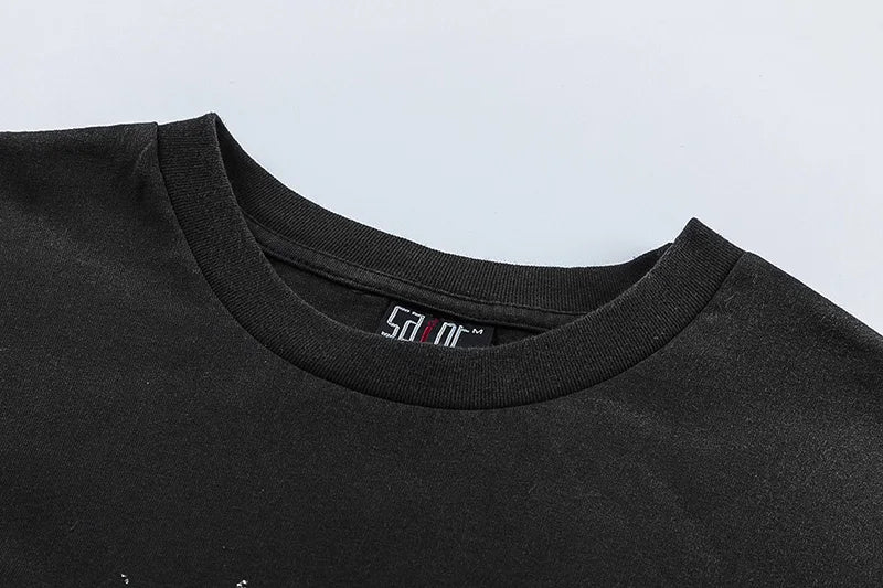 Vaporwave Streetwear – New Saint T Shirts Men Woman High Quality Casual Loose Angel – Urban Streetwear for Men & Women