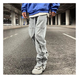 fashion denim straight pants hip hop jeans with zipper streetwear trousers new summer casual joggers men designer jeans for men unique joggers style 1153