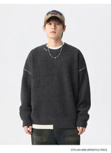 oversized flame jumper, 2025 fashion trend, fire knit jumper in oversized streetwear fashion