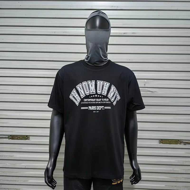 Harajuku Oversized Shirt – Black White Ih Nom Uh Nit Short Sleeve Tops Tee Men Woman Be – Urban Streetwear for Men & Women