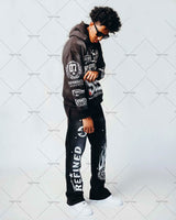 Y2K High Street Clothing Oversized Pullover Sweatshirt Mens 2023 Sprin