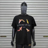 Glitchcore Fashion – High Quality Ih Nom Uh Nit T Shirt Masked Men Letter Printin – Urban Streetwear for Men & Women