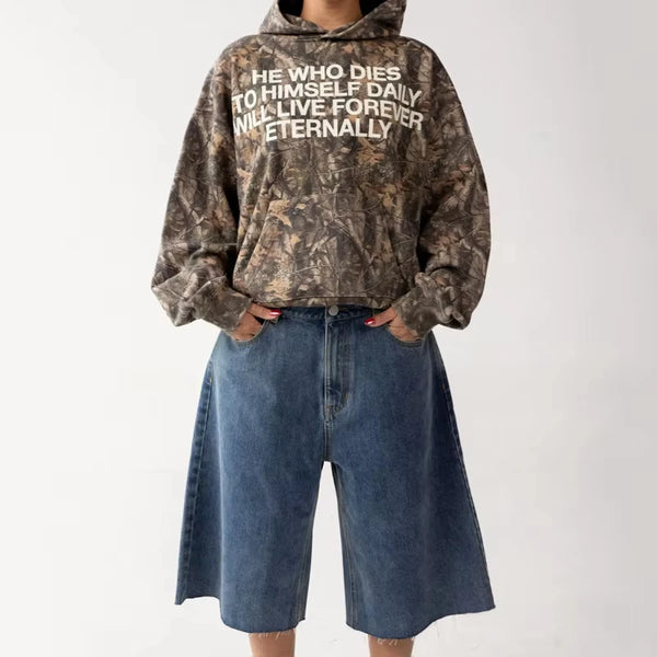 American Y2K New Fashion Trend Joker Hoodie Women Street Hip Hop Retro
