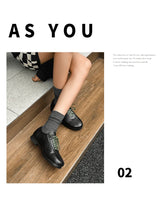 Vintage Casual Leather Shoes Men Women Streetwear Fashion Lightweight Commute Business Leather Derby Shoes