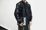 grunge street bomber, modern fit for men, oversized fit