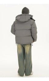 zip-up minimalist jacket, cold-season outfit - comfortable cotton fit with bold prints