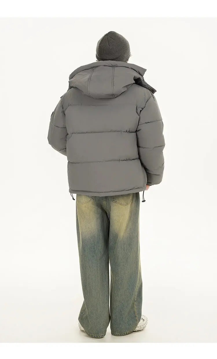 zip-up minimalist jacket, cold-season outfit - comfortable cotton fit with bold prints