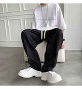2023 summer new fashion straight trousers mens casual pants thin section wide leg pants boutique clothing simple style unique default style 3724