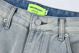 2024 multi pocket jeans vintage mens harajuku cargo denim pants retro hip hop straight loose jean pants unique cargo style 901
