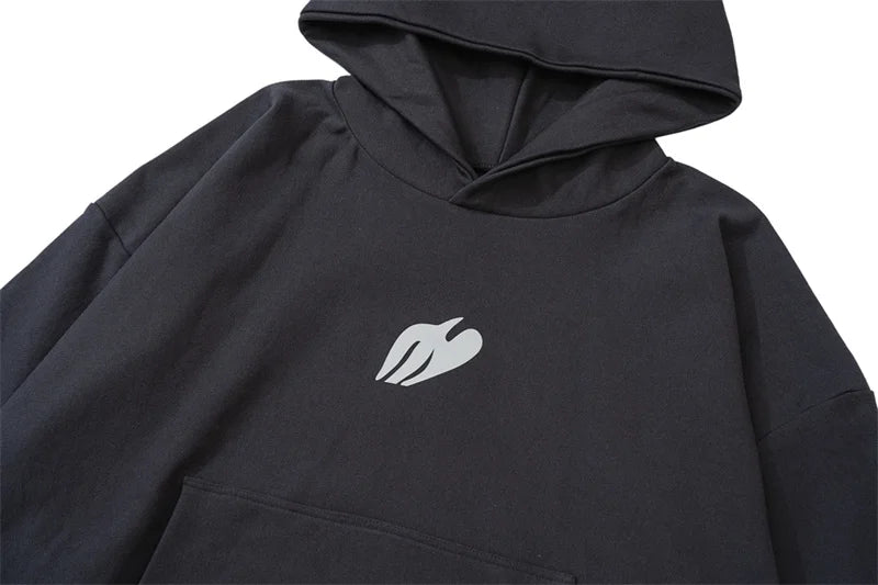 Kanye Donda Doves Music Surrounding Logo Printed Brushed Cotton Hoodie