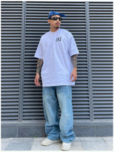 fashion loose streetwear denim jeans pants unisex casual side pocket wide legs jean trousers hip hop joggers mens baggy jeans unique joggers style 1772