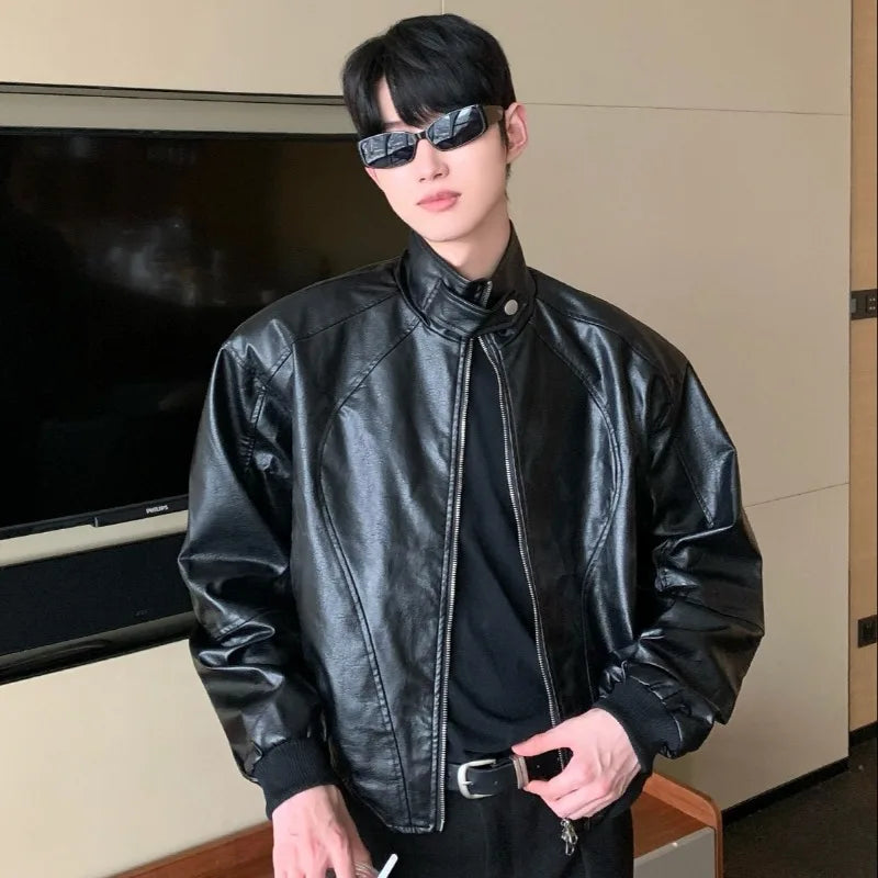 minimalist streetwear jacket, bold fashion piece, aesthetic