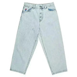 y2k gothic polar big boy baggy jeans cartoon embroidery streetwear mens womens fashion denim pants hot sell wide leg trouser 1 unique jeans style 4798