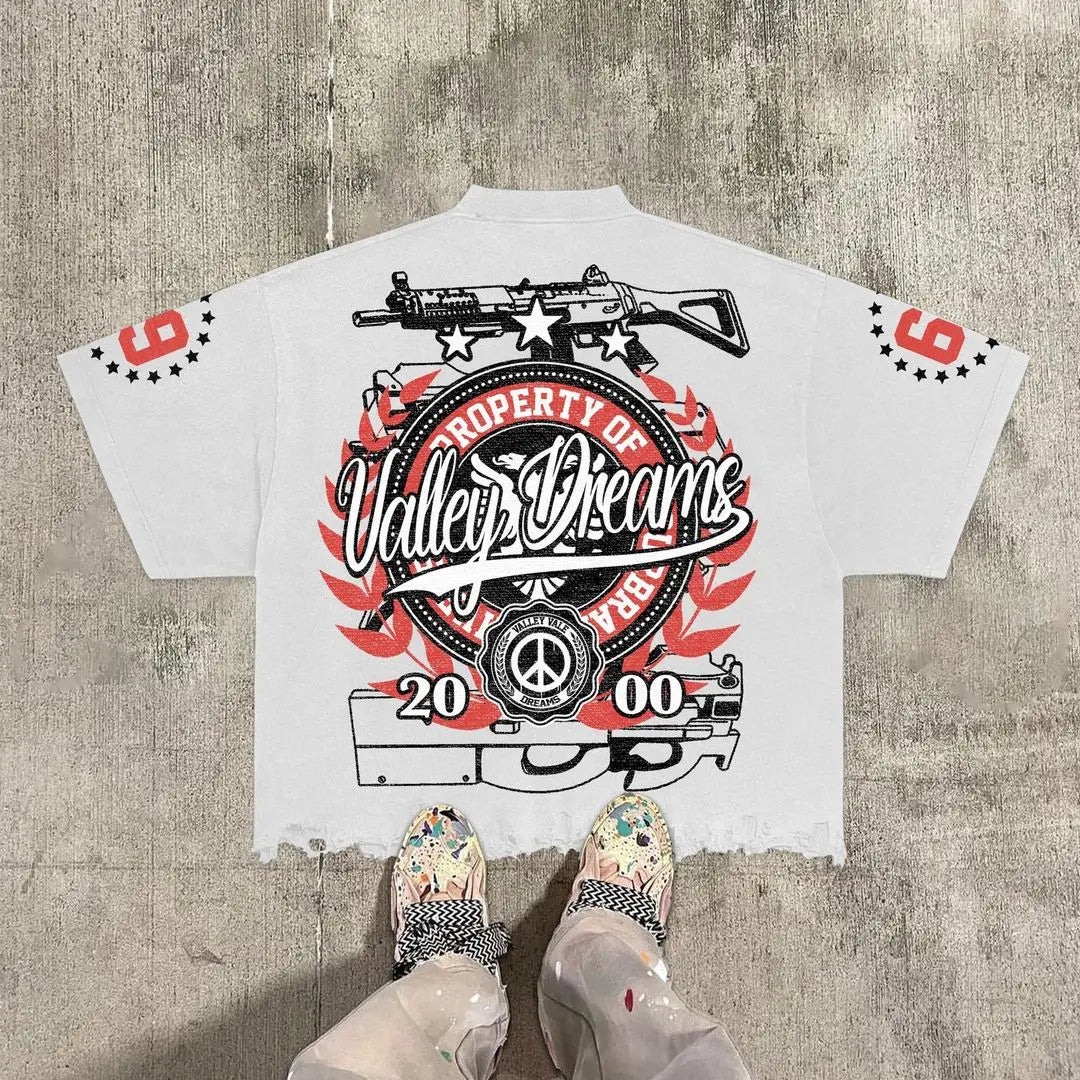 Harajuku Vintage print – Gothic Street Style Retro T Shirt Gothic Little Boy Harajuku