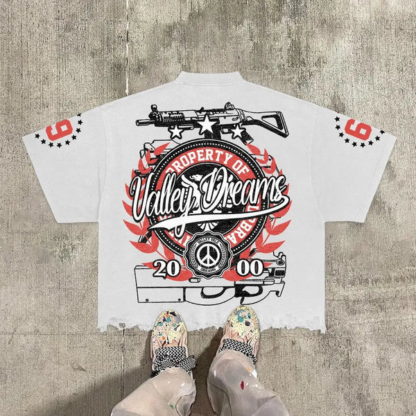 Harajuku Vintage print – Gothic Street Style Retro T Shirt Gothic Little Boy Harajuku