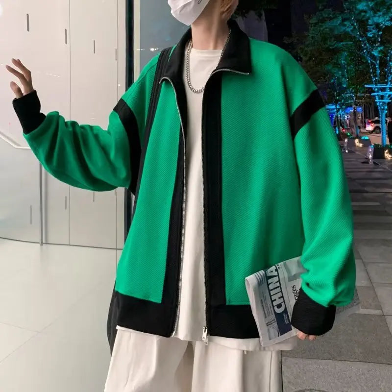 minimalist streetwear jacket, bold fashion piece, aesthetic