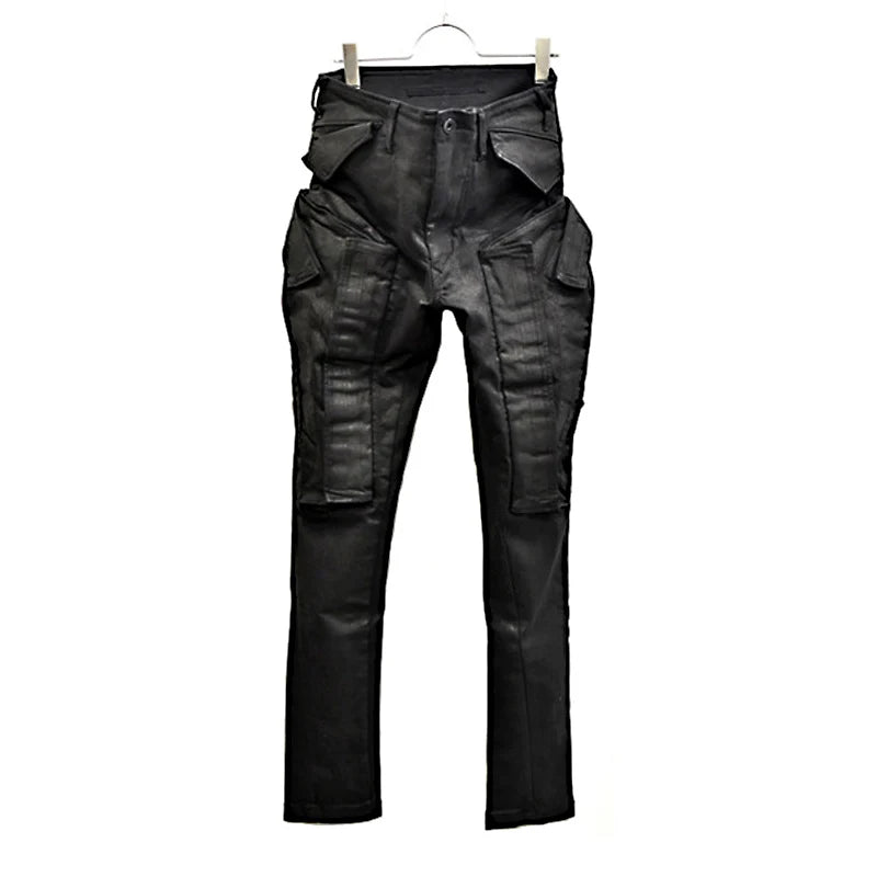 2022 multi pockets cargo pants hip hop tactical function pants casual joggers trousers streetwear unique joggers style 4528