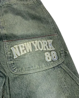 high street casual trousers punk style wide leg pants gothic classic vintage straight pantsy2k baggy letter print women jeans unique jeans style 2296