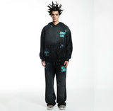 leather varsity jacket, layered cold look, cozy fashion fit, stylish street outfit, modern aesthetic appeal