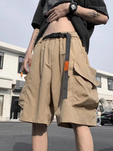 american functional cargo shorts for men 2024 summer multi pockets baggy gym short pants y2k streetwear bermuda shorts hombre unique cargo style 394