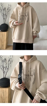 Fall Cotton Letter Hoodie – New Gothic Letter Printed Hoodies For Men Autumn Hip Hop Oversized Hooded Sweatshirt Y2K Streetwear Graphic Hoodie Tracksuit | Gothic Drop #18